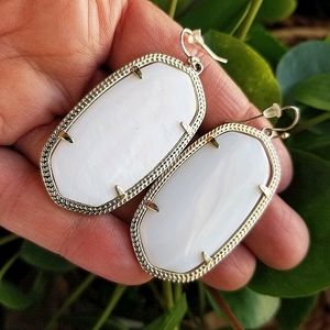Kendra Scott Danielle earrings in white MOP